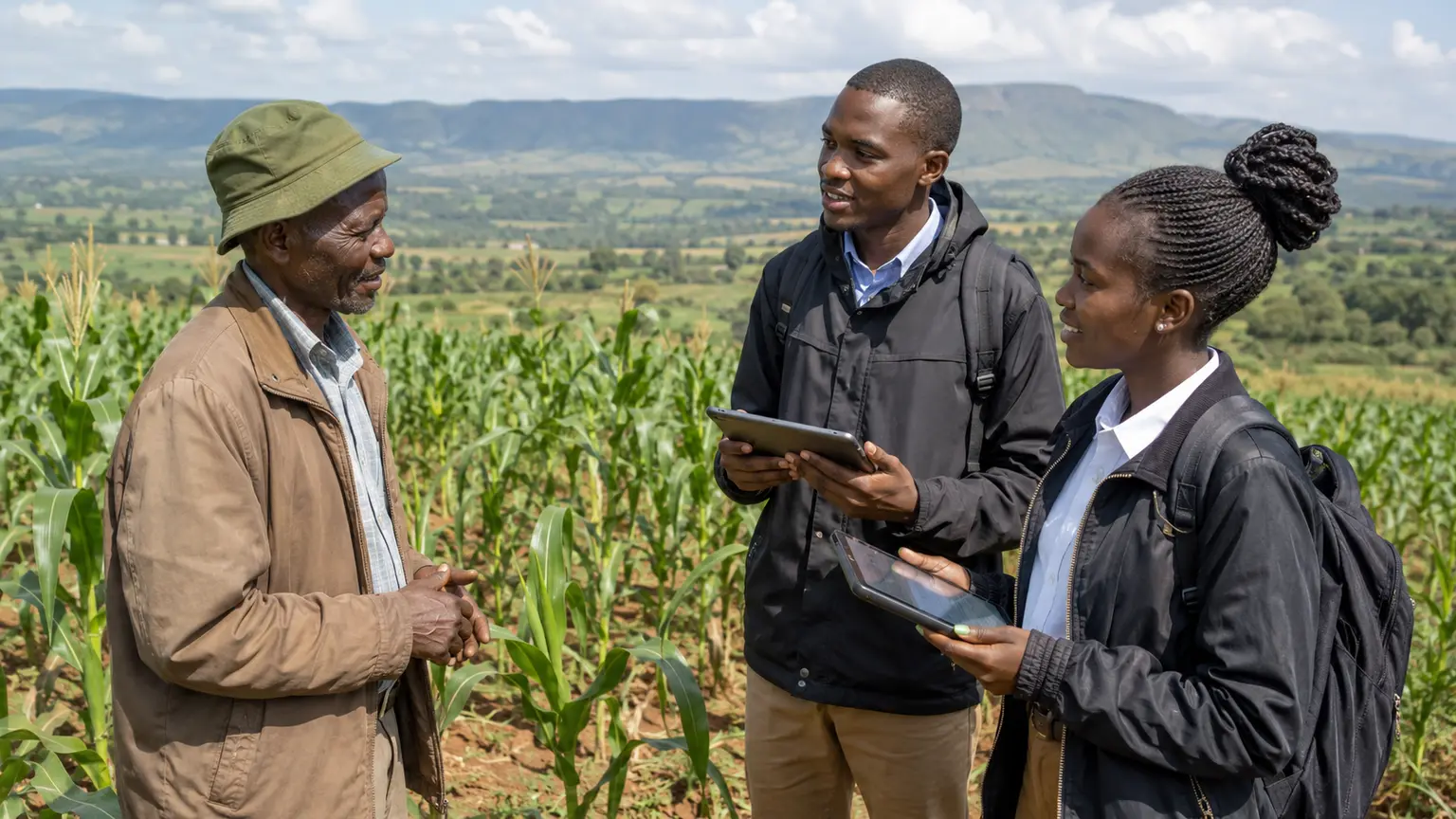 Agricultural data collection in rural Kenya